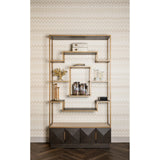 Claremont display case in brown, 120x40 cm