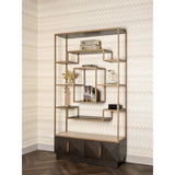 Claremont display case in brown, 120x40 cm