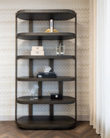 Vitrine Ellington in braun, 120x45x220 cm von Richmond Interiors – Bild 9