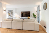 Vitrine Hunter aus Eichenfurnier und Metall in schwarz mit rustikaler Optik, 120x41x222 cm von Richmond Interiors – Bild 2
