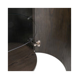 Vitrine Langford mit Eichenfurnier und Keramik in braun, 120x45x200 cm von Richmond Interiors – Bild 10