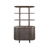 Vitrine Langford mit Eichenfurnier und Keramik in braun, 120x45x200 cm von Richmond Interiors – Bild 2
