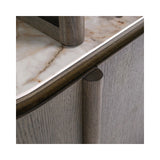 Vitrine Langford mit Eichenfurnier und Keramik in braun, 120x45x200 cm von Richmond Interiors – Bild 7