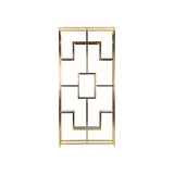 Vitrine Magnus aus Sicherheitsglas und Edelstahl in gold, 108x30x230 cm von Richmond Interiors – Bild 4