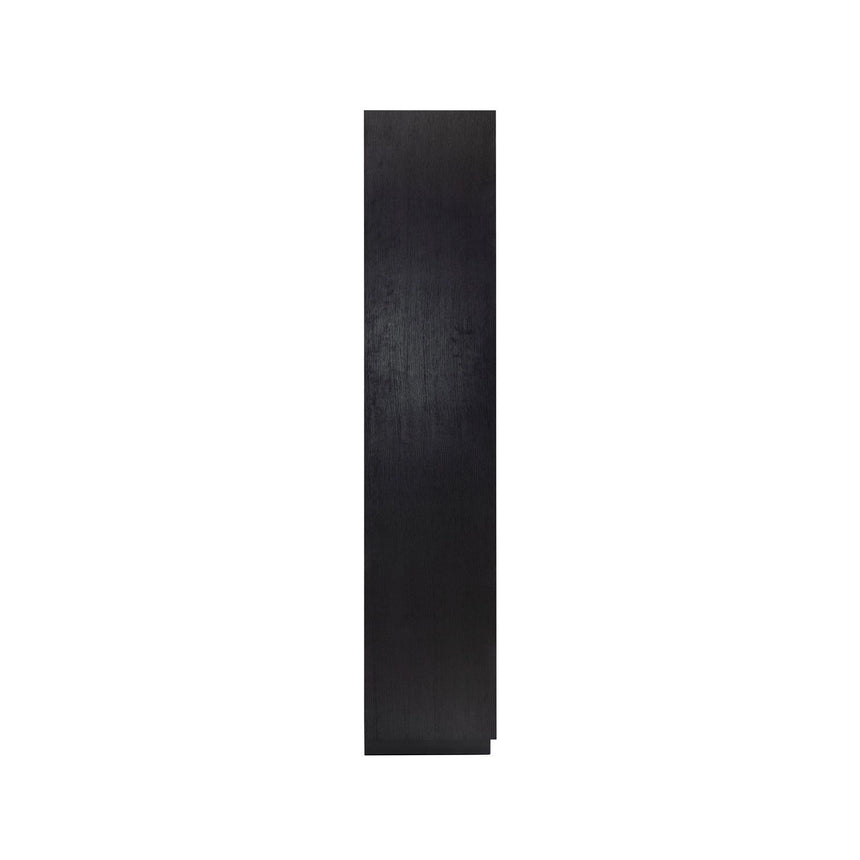 Vitrine Oakura aus Eichenfurnier in schwarz, 100x45x220 cm von Richmond Interiors – Bild 2