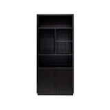 Vitrine Oakura aus Eichenfurnier in schwarz, 100x45x220 cm von Richmond Interiors – Bild 3