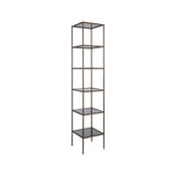 Vitrine Sheridon aus Eisen und Glas in gold, 40x40x200 cm von Richmond Interiors – Bild 1
