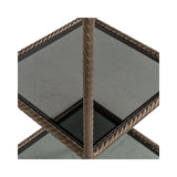 Vitrine Sheridon aus Eisen und Glas in gold, 40x40x200 cm von Richmond Interiors – Bild 3