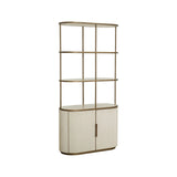 Vitrine Tivoli in weiß, 100x45x197 cm von Richmond Interiors – Bild 1