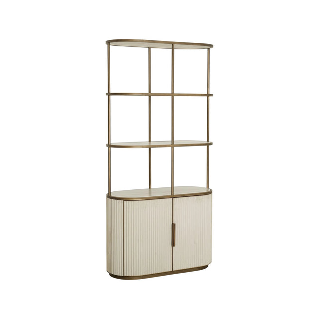 Vitrine Tivoli in weiß, 100x45x197 cm von Richmond Interiors – Bild 1