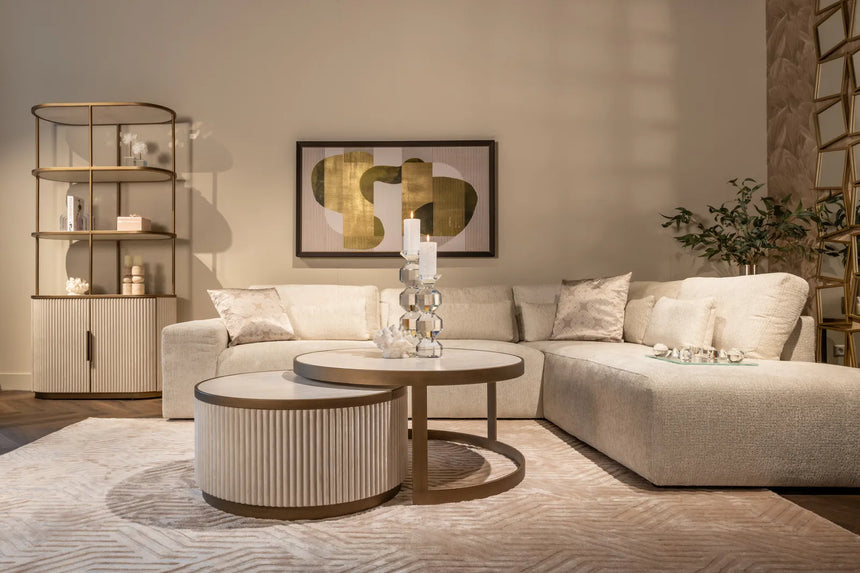 Vitrine Tivoli in weiß, 100x45x197 cm von Richmond Interiors – Bild 10