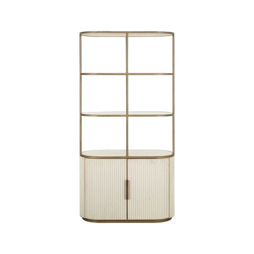 Vitrine Tivoli in weiß, 100x45x197 cm von Richmond Interiors – Bild 5