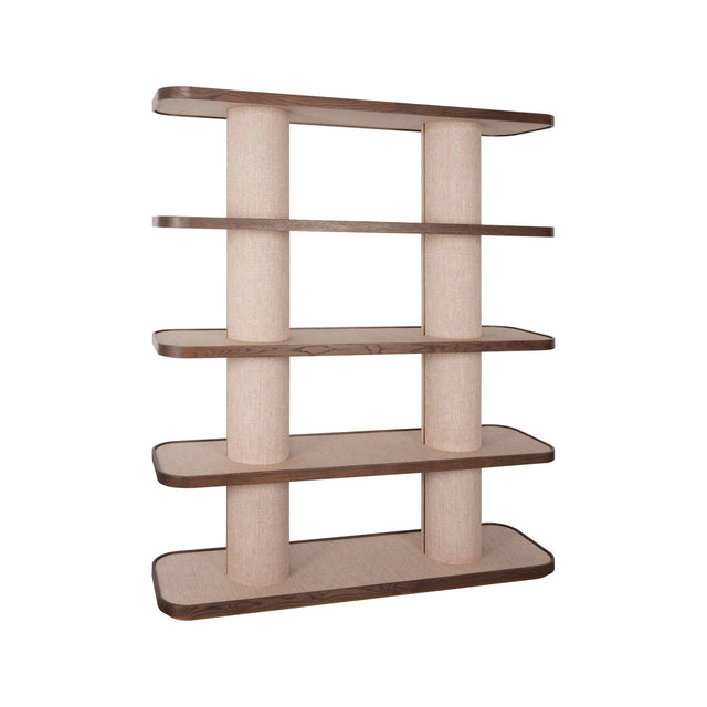 Vitrine Willox in beige, 150x40x180 cm von Richmond Interiors – Bild 1