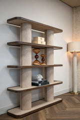 Vitrine Willox in beige, 150x40x180 cm von Richmond Interiors – Bild 2