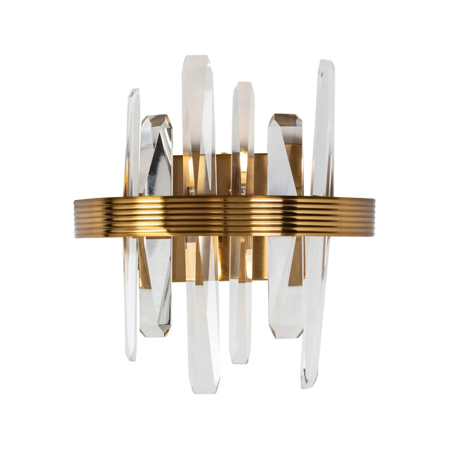 Wandleuchte Brigh aus Eisen und Kristall in gold von Richmond Interiors – Bild 1