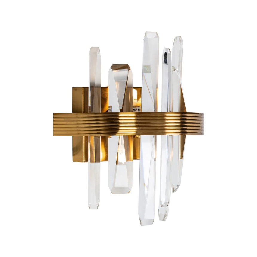 Wandleuchte Brigh aus Eisen und Kristall in gold von Richmond Interiors – Bild 2