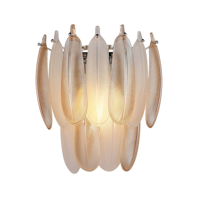 Wandleuchte Chloe aus Glas und Eisen in antikmessing von Richmond Interiors – Bild 1