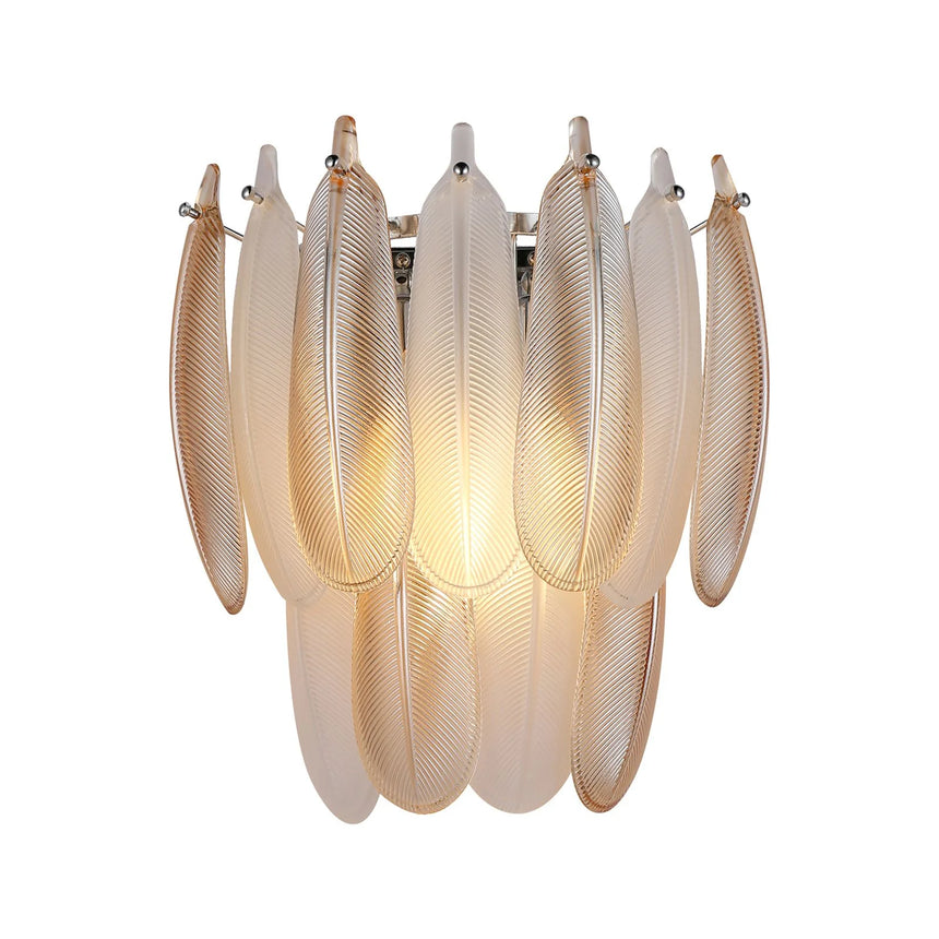 Wandleuchte Chloe aus Glas und Eisen in antikmessing von Richmond Interiors – Bild 1
