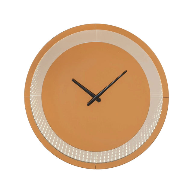 Wandleuchte Julia mit LED-Uhr in braun von Richmond Interiors – Bild 1