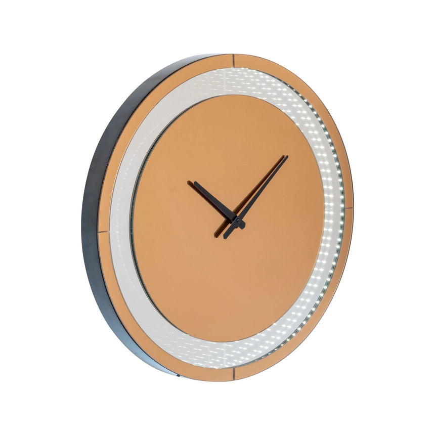Wandleuchte Julia mit LED-Uhr in braun von Richmond Interiors – Bild 4