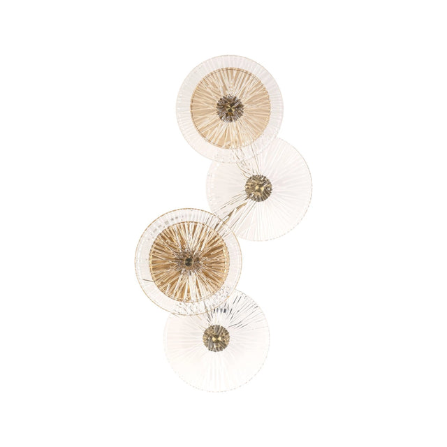 Wandleuchte Linzi aus Eisen und Glas in brushed gold von Richmond Interiors – Bild 1