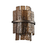 Wandleuchte Lumy aus Eisen und Glas in braun von Richmond Interiors – Bild 1