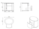 BOLOGNA Nachttisch - ZEN ZONE Furniture