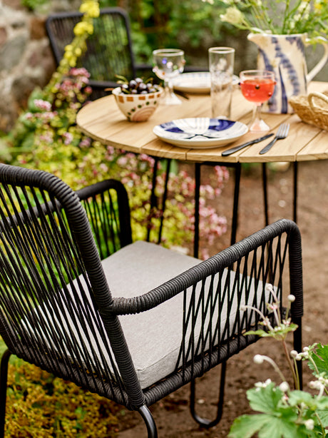 Santino Gartenstuhl, Schwarz, Metall - ZEN ZONE Furniture