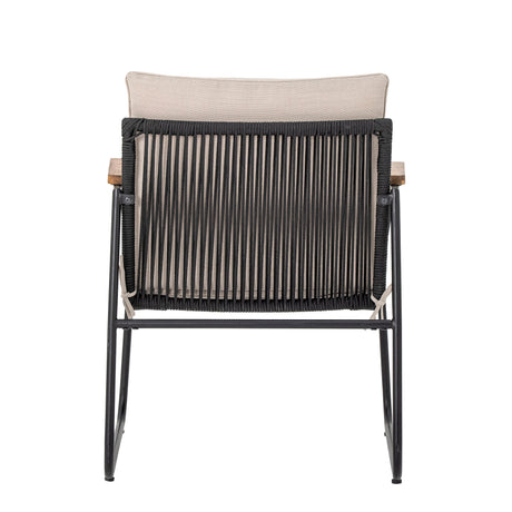 Hampton Loungesessel, Schwarz, Metall - ZEN ZONE Furniture
