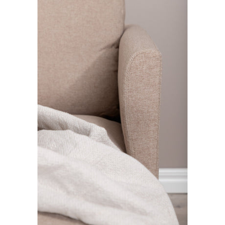 Zoom U-Sofa - Schwarz / Brauner Stoff - ZEN ZONE Furniture