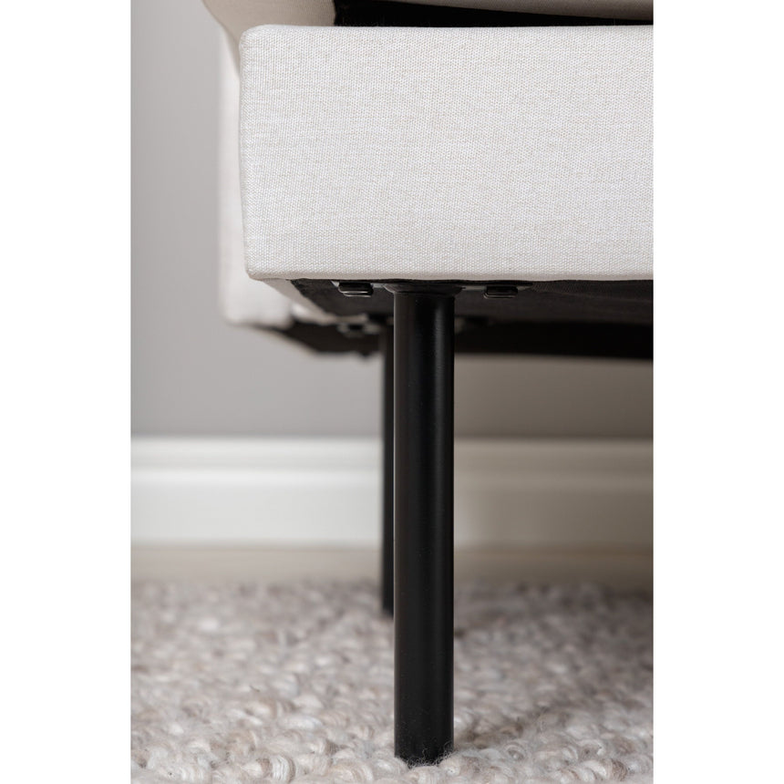 Zoom U-Sofa - Schwarz / Hellbeige Stoff - ZEN ZONE Furniture