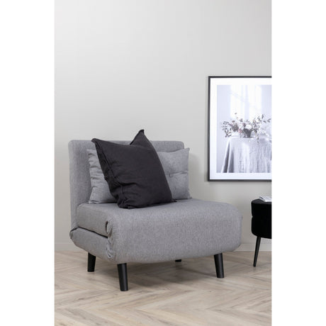 Vicky Klappbett Einzel - Schwarz / Stahlgrauer Stoff - ZEN ZONE Furniture
