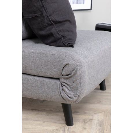 Vicky Klappbett Einzel - Schwarz / Stahlgrauer Stoff - ZEN ZONE Furniture