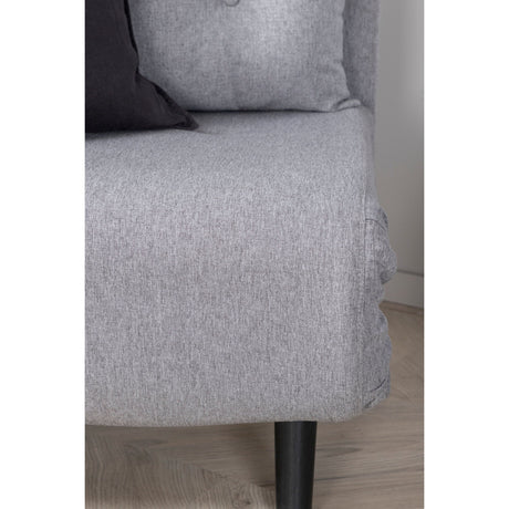 Vicky Klappbett Einzel - Schwarz / Stahlgrauer Stoff - ZEN ZONE Furniture