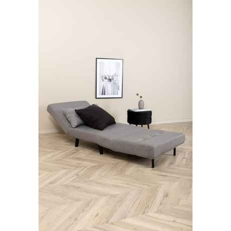 Vicky Klappbett Einzel - Schwarz / Stahlgrauer Stoff - ZEN ZONE Furniture