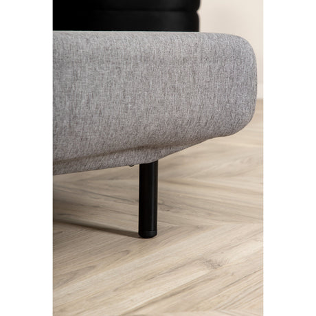 Vicky Klappbett Einzel - Schwarz / Stahlgrauer Stoff - ZEN ZONE Furniture