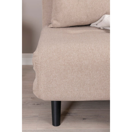 Vicky Klappbett Einzel - Schwarz / Brauner Stoff - ZEN ZONE Furniture