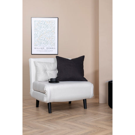 Vicky Klappbett Einzel - Schwarz / Hellbeige Stoff - ZEN ZONE Furniture