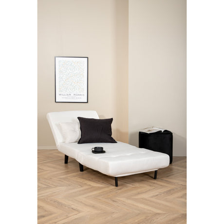 Vicky Klappbett Einzel - Schwarz / Hellbeige Stoff - ZEN ZONE Furniture