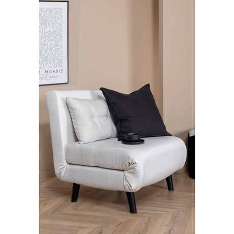 Vicky Klappbett Einzel - Schwarz / Hellbeige Stoff - ZEN ZONE Furniture