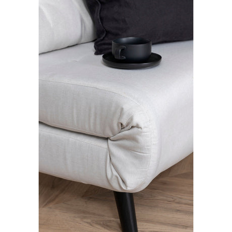 Vicky Klappbett Einzel - Schwarz / Hellbeige Stoff - ZEN ZONE Furniture