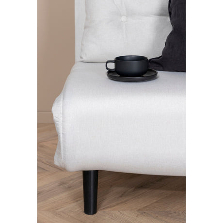 Vicky Klappbett Einzel - Schwarz / Hellbeige Stoff - ZEN ZONE Furniture