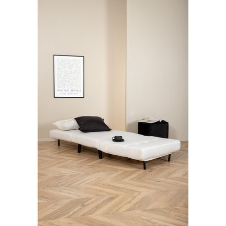 Vicky Klappbett Einzel - Schwarz / Hellbeige Stoff - ZEN ZONE Furniture