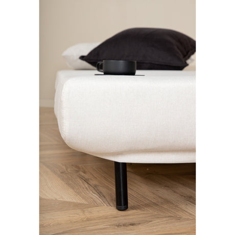 Vicky Klappbett Einzel - Schwarz / Hellbeige Stoff - ZEN ZONE Furniture