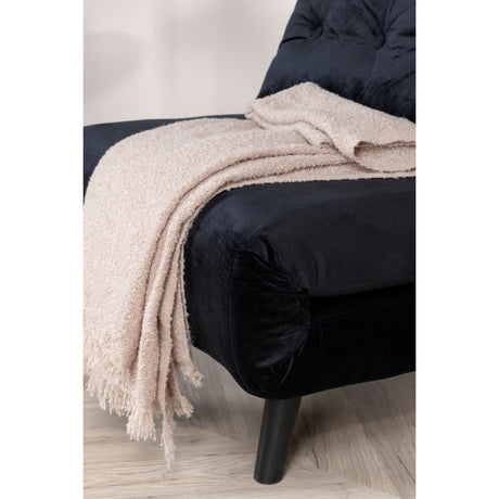 Vicky Klappbett Einzel - Schwarz / Schwarzer Samt - ZEN ZONE Furniture