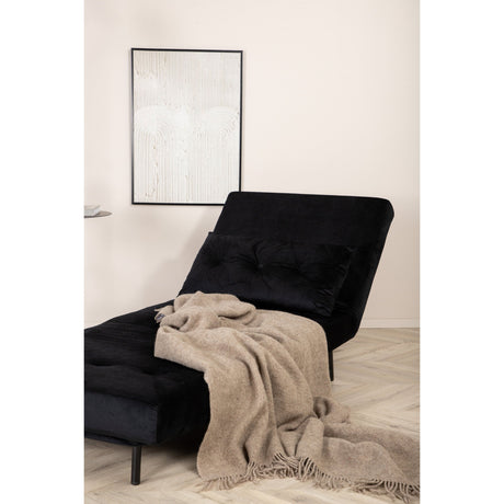 Vicky Klappbett Einzel - Schwarz / Schwarzer Samt - ZEN ZONE Furniture