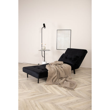 Vicky Klappbett Einzel - Schwarz / Schwarzer Samt - ZEN ZONE Furniture