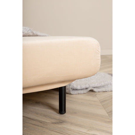 Vicky Klappbett Einzel - Schwarz / Beige Samt - ZEN ZONE Furniture