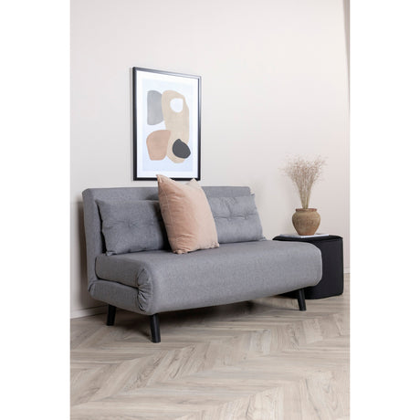 Vicky Doppel Klappbett - Schwarz / Stahlgrauer Stoff - ZEN ZONE Furniture