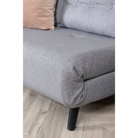 Vicky Doppel Klappbett - Schwarz / Stahlgrauer Stoff - ZEN ZONE Furniture